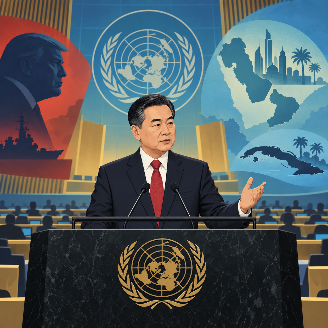 中国在联合国发言中就伊朗和古巴问题回应美国