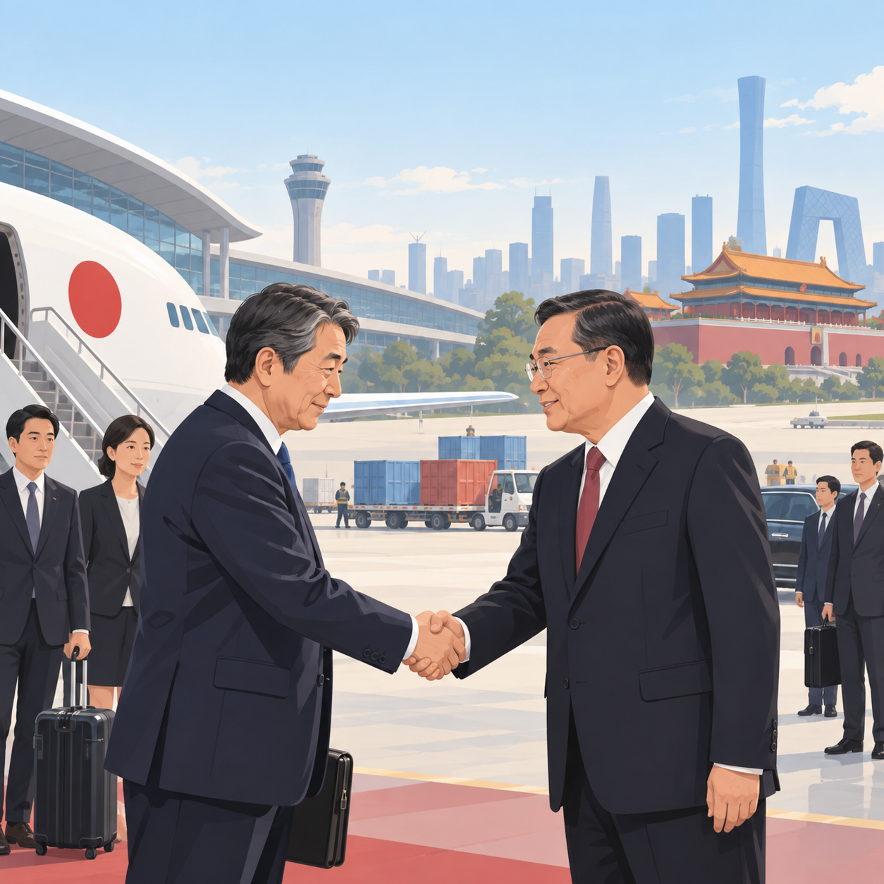 日本前外长岩屋毅率团访华 探索改善中日关系