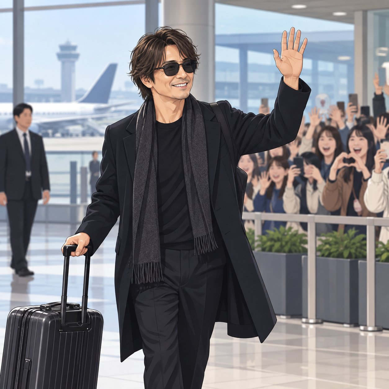 木村拓哉抵达首尔 首办个人亚洲巡演