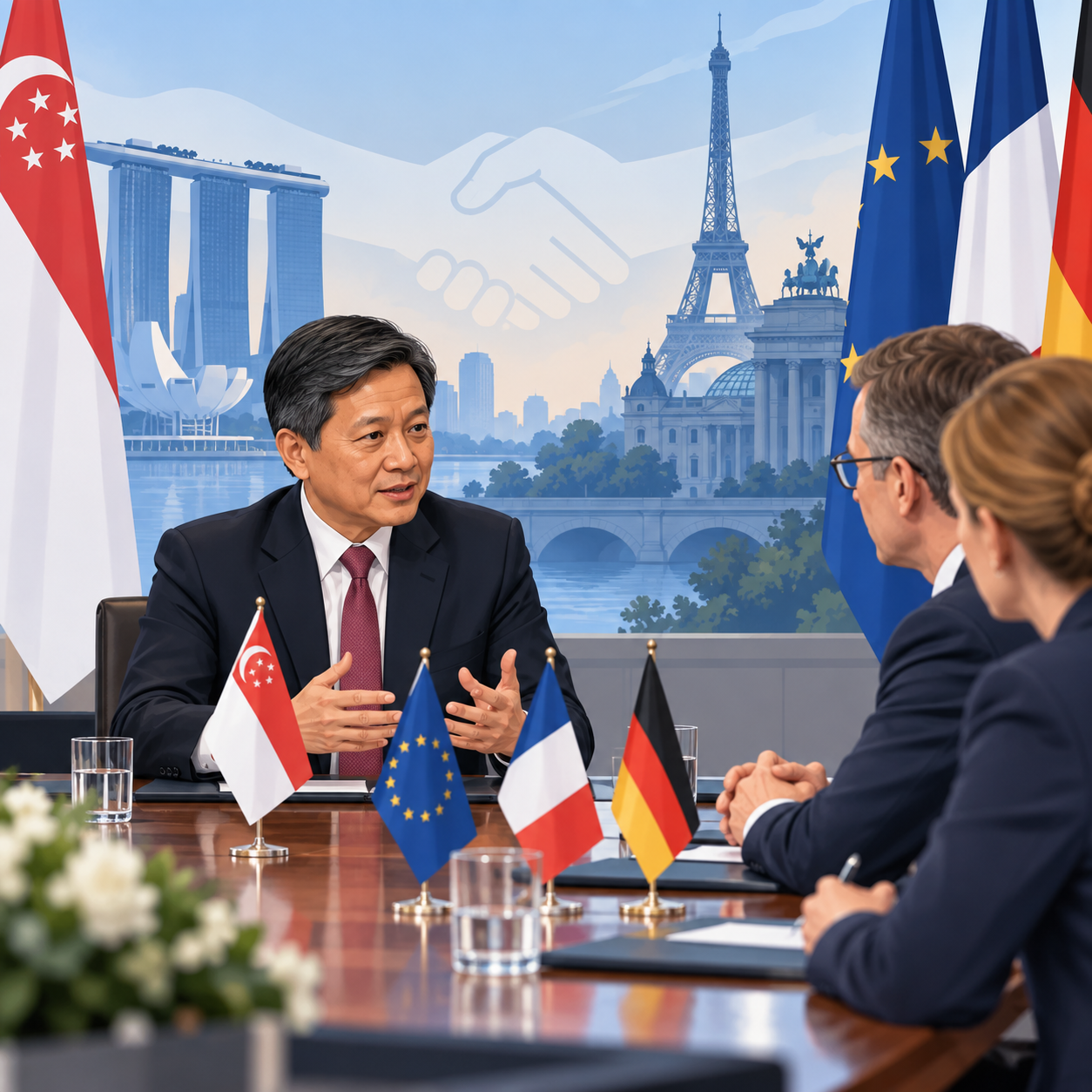 陈振声将访问法国和德国，推进国防伙伴关系