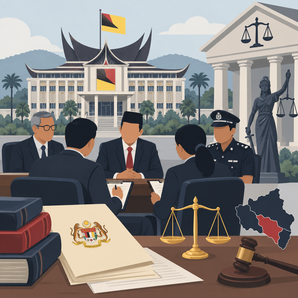 森州宪政危机调查 警方周一传召10名行政议员录供