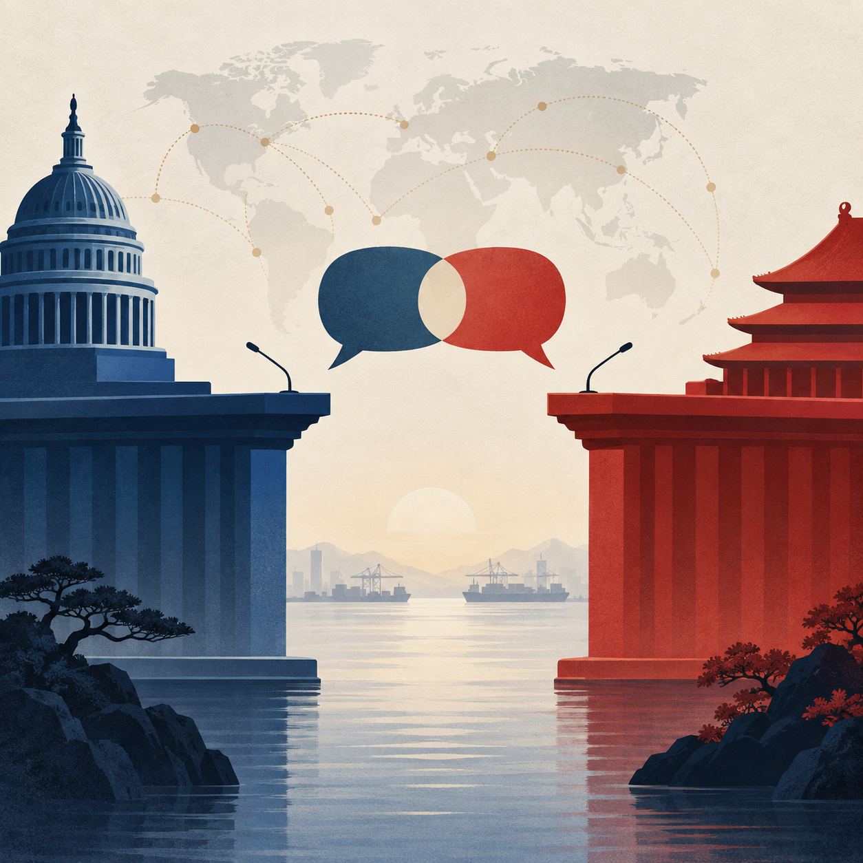 维文：中美关系暂处“休战” 须持续对话化解分歧