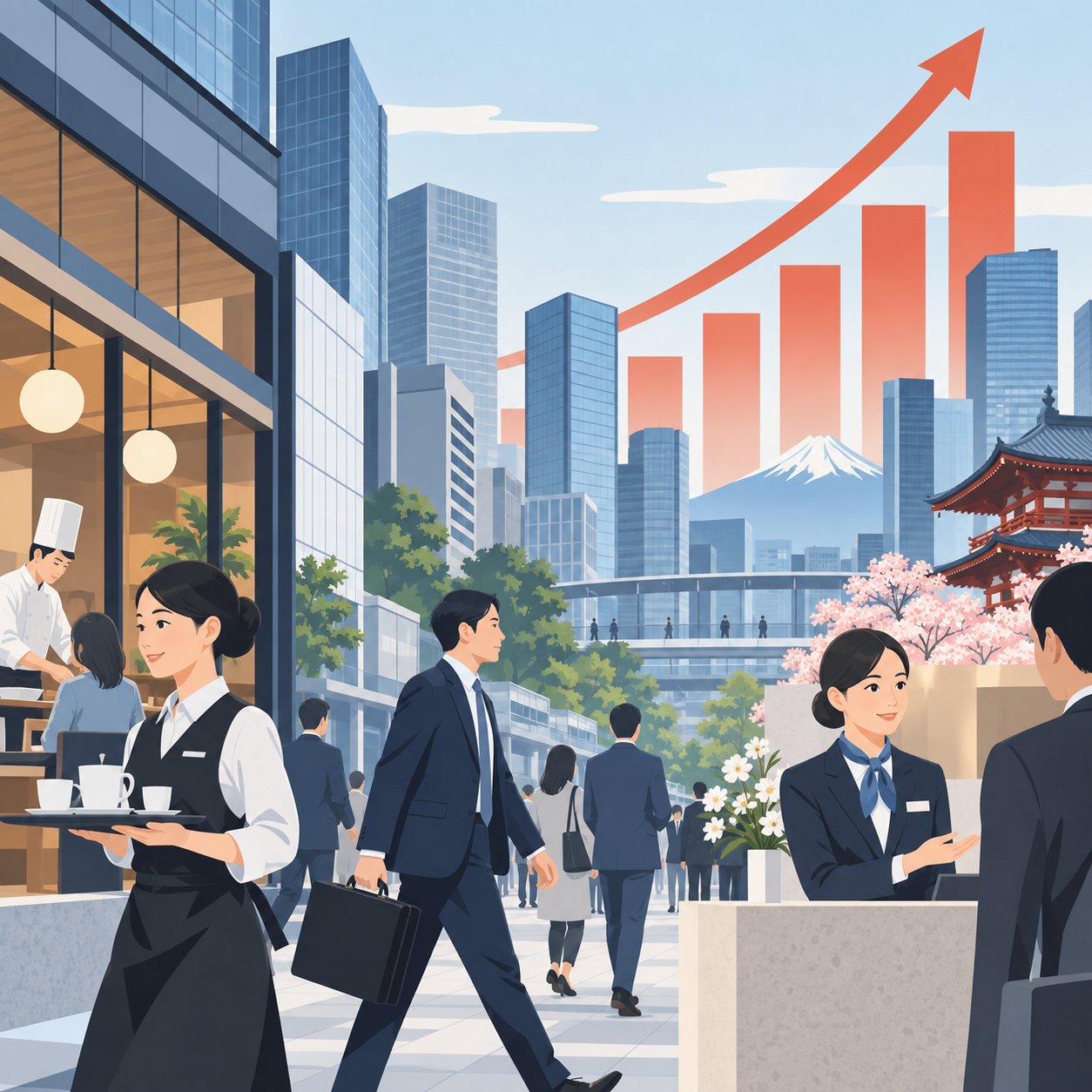 日本企业服务价格通胀升至两年多来最高