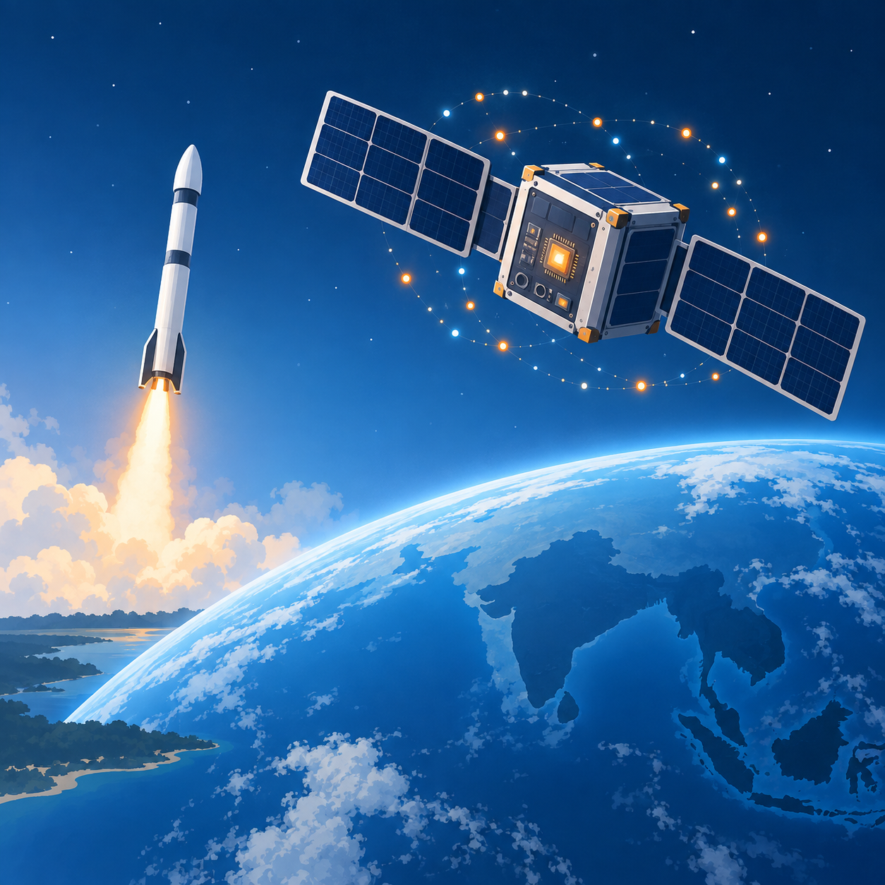 印度初创公司将搭载SpaceX火箭发射轨道计算卫星