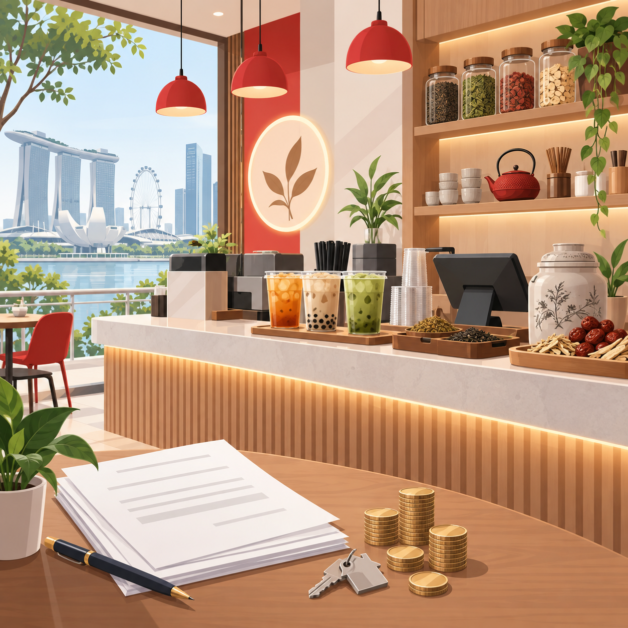 新加坡茶饮店开业前成本达20.9万新元，Amacha创办人拆解开店开支