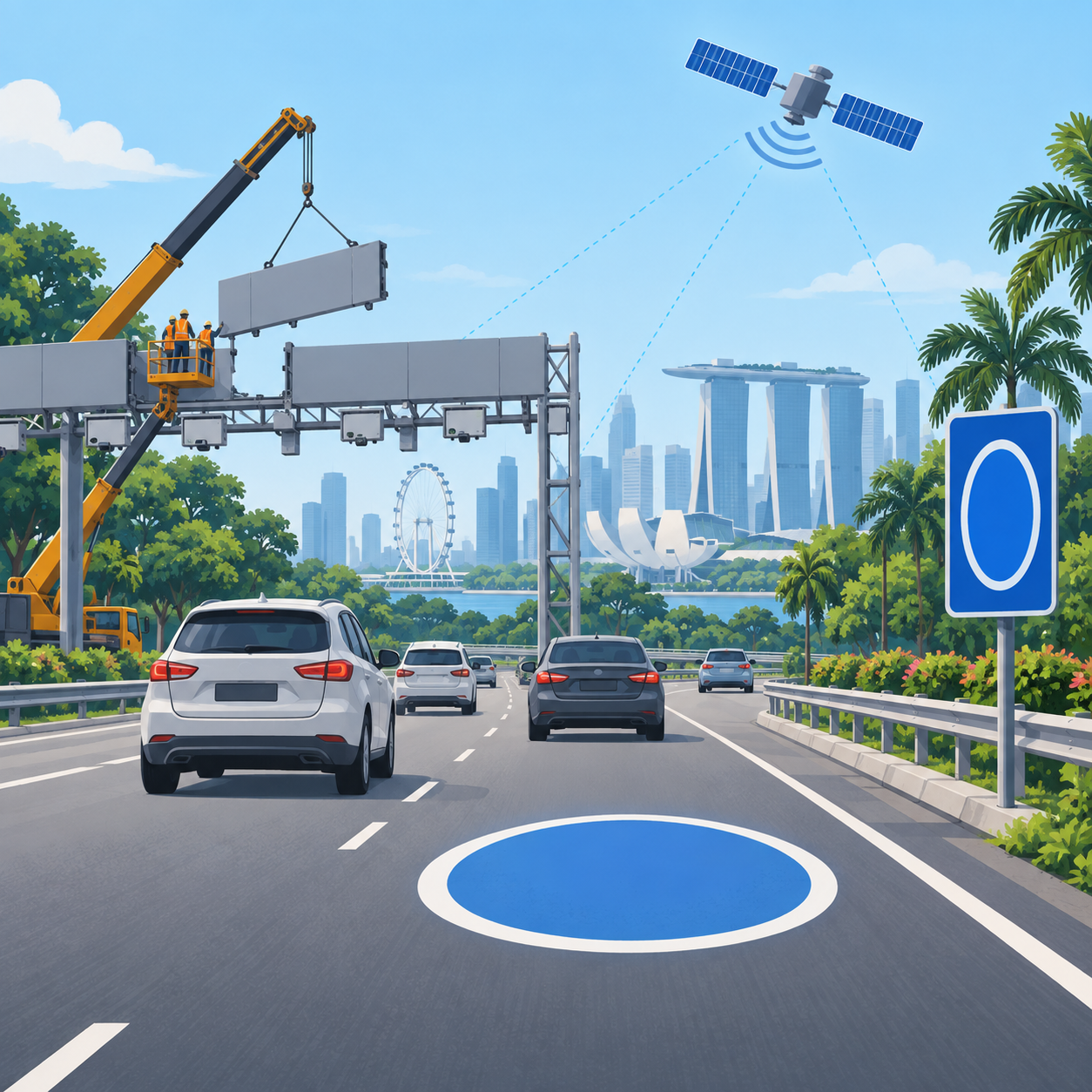新一代ERP道路标线和标志将于10月起在新加坡陆续推出