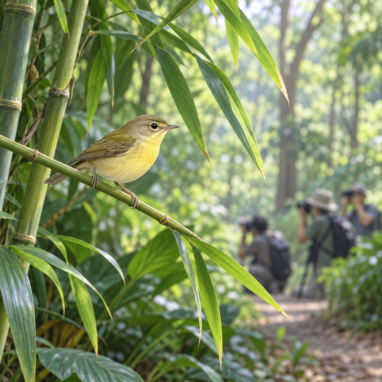 黄腹林莺首次在新加坡野外现身