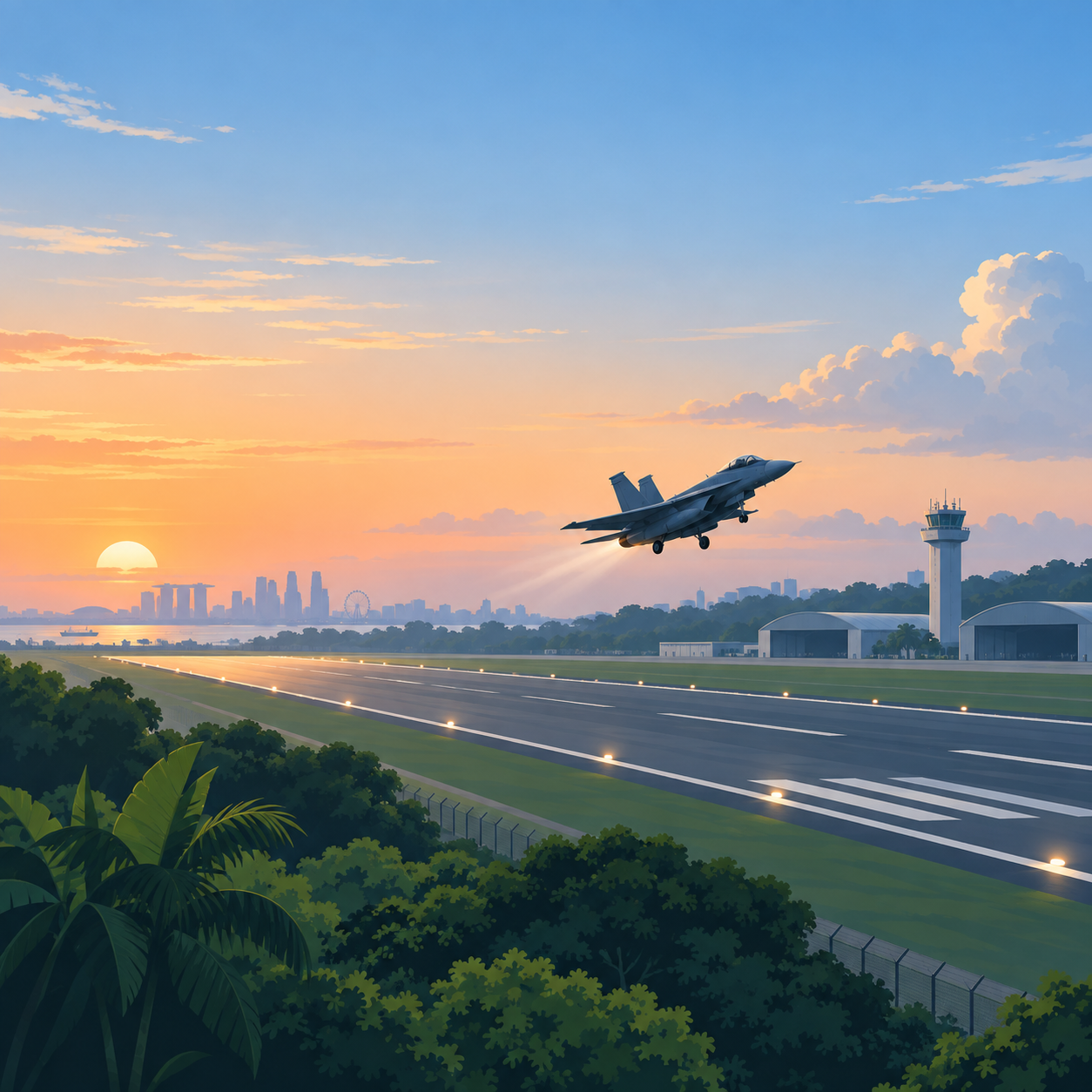 新加坡空军启用樟宜东部空军基地新跑道