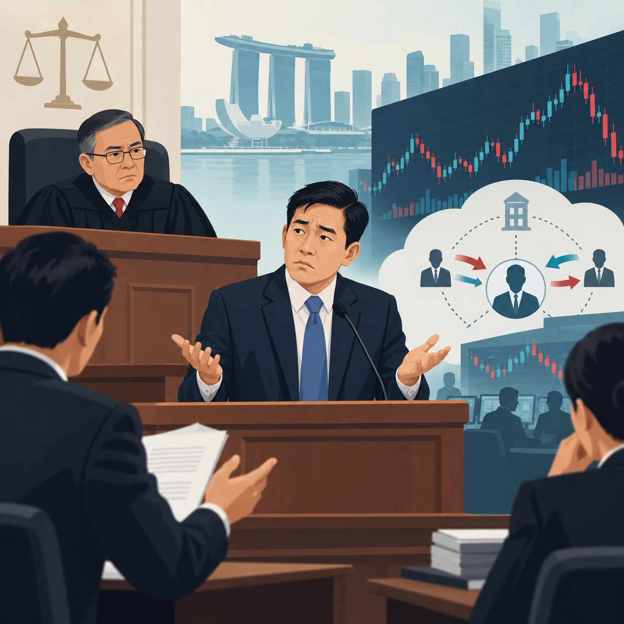 吴仁轩涉操控股价案续审 辩方称不知做市商交易安排