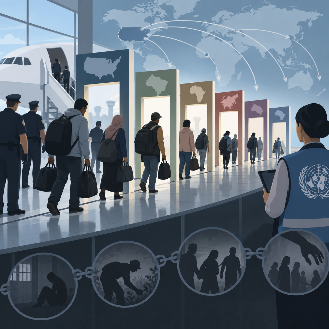 联合国专家警告：美国遣返行动引发人权侵害“连锁反应”