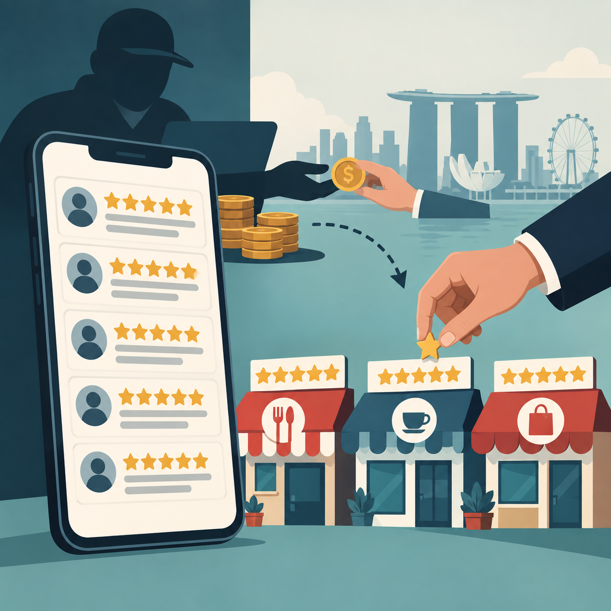 每条5新元：网络虚假好评问题持续蔓延