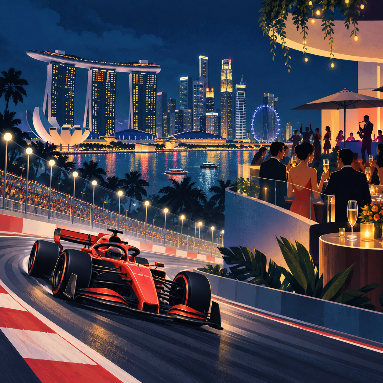 2026年新加坡F1大奖赛周末将推出派对与早午餐活动