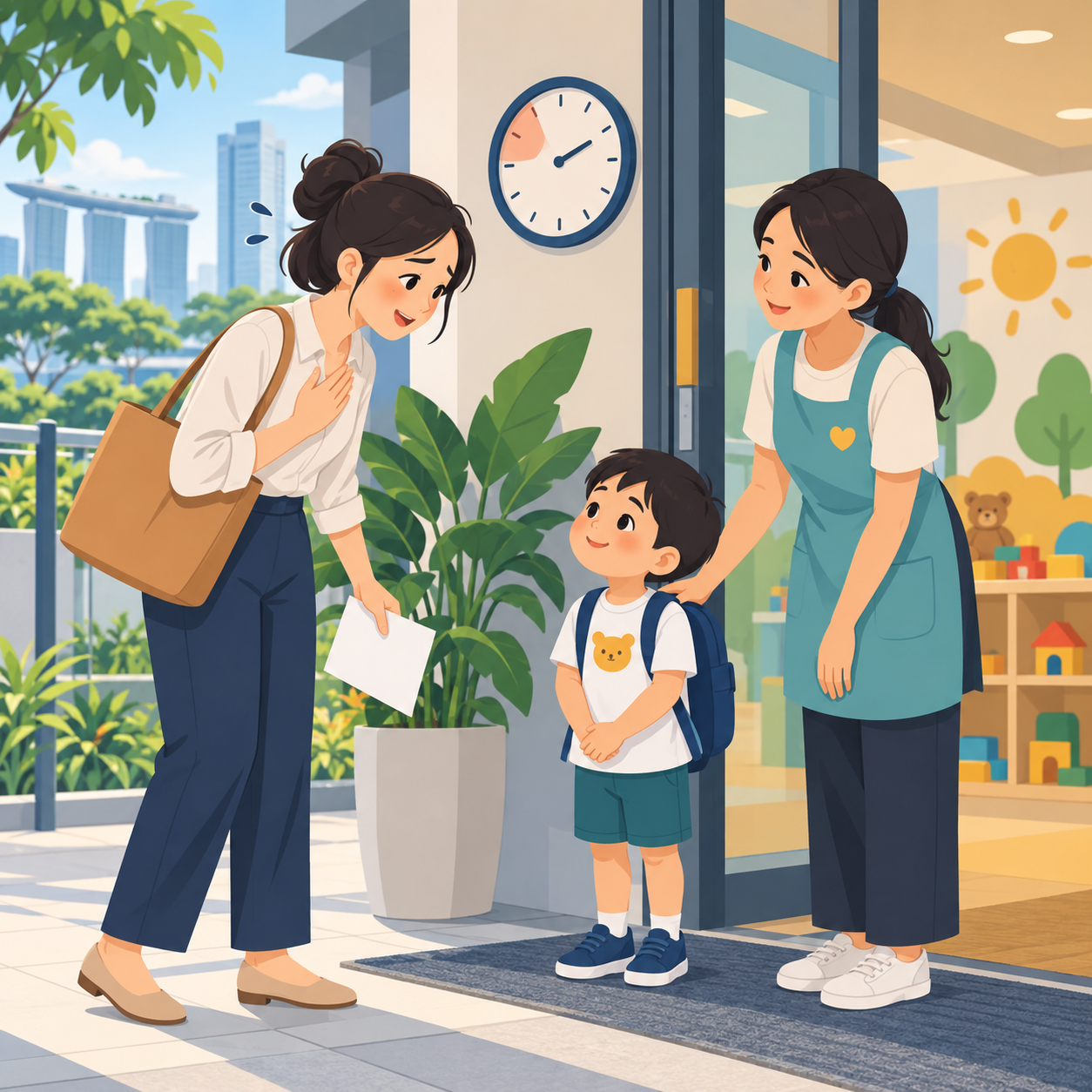 新加坡家长迟接孩子收到幼儿园提醒信：认可规定公平并致歉