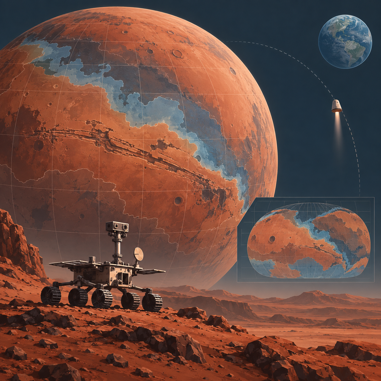 中国计划于2028年底完成新一代全火星地质图