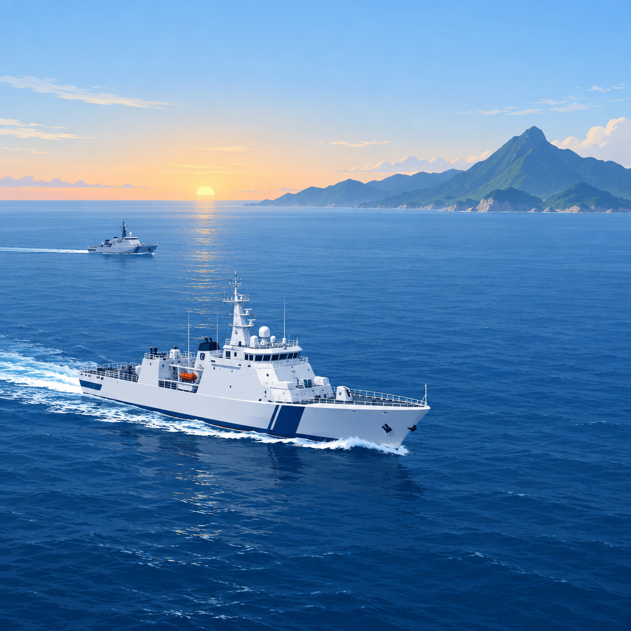 中国大陆海警在台湾以东海域开展常态化执法巡查