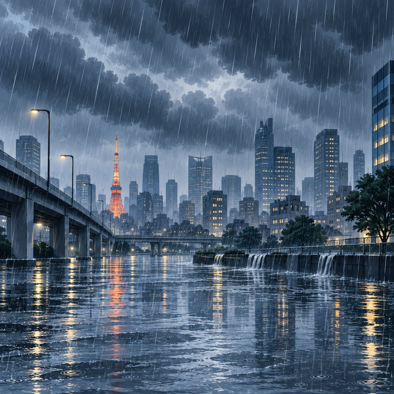 东京连续降雨34天创历史最长纪录