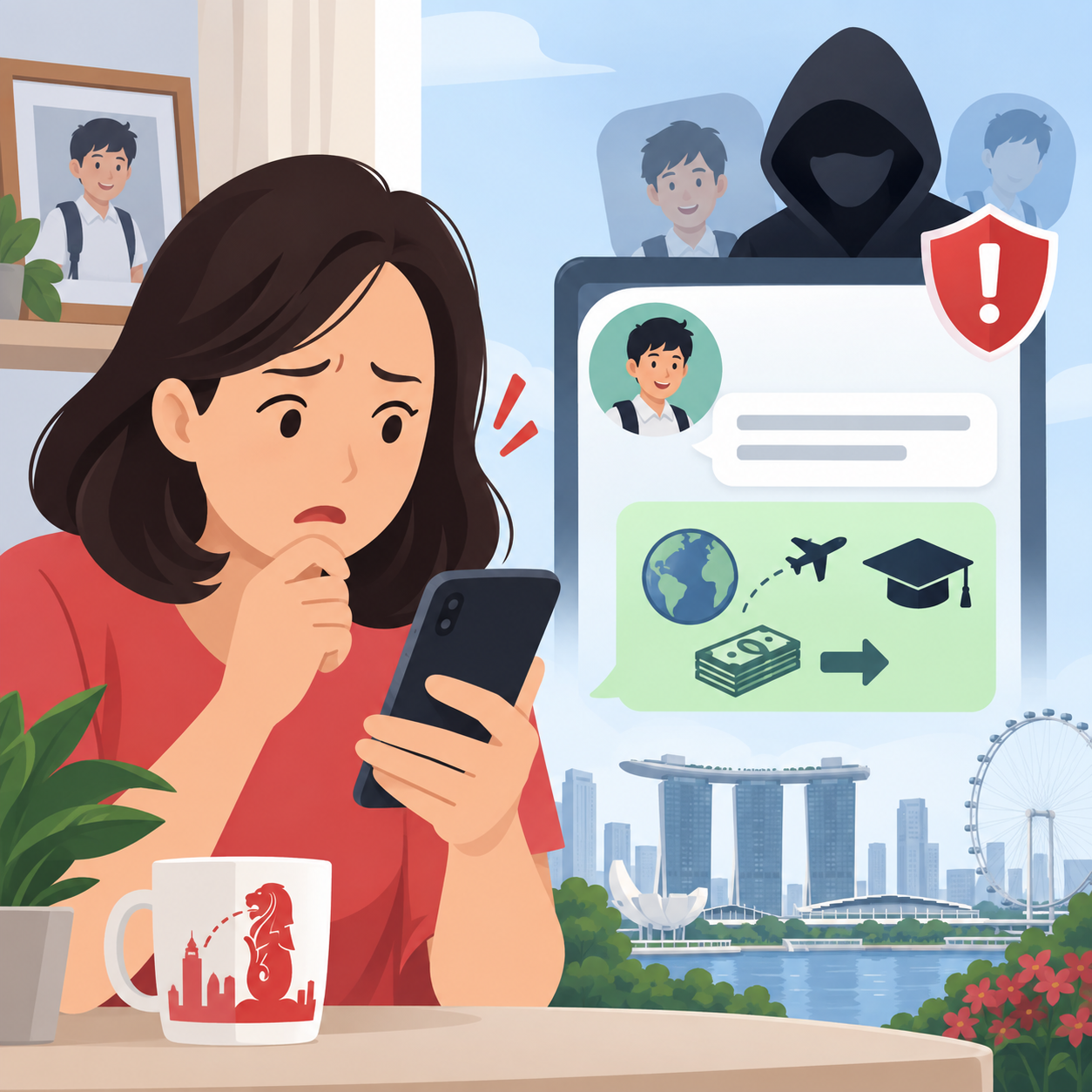 冒充学生向新加坡家长索款，WhatsApp诈骗一个月骗走至少1.8万新元