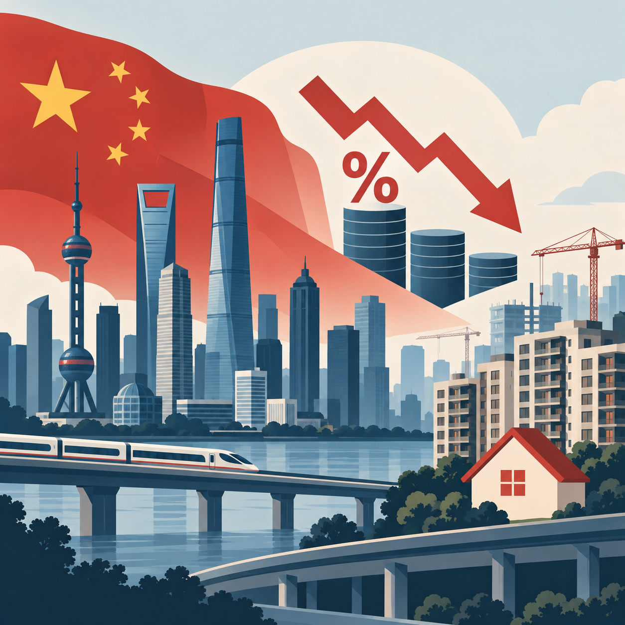 中国推出降息与住房支持措施提振经济
