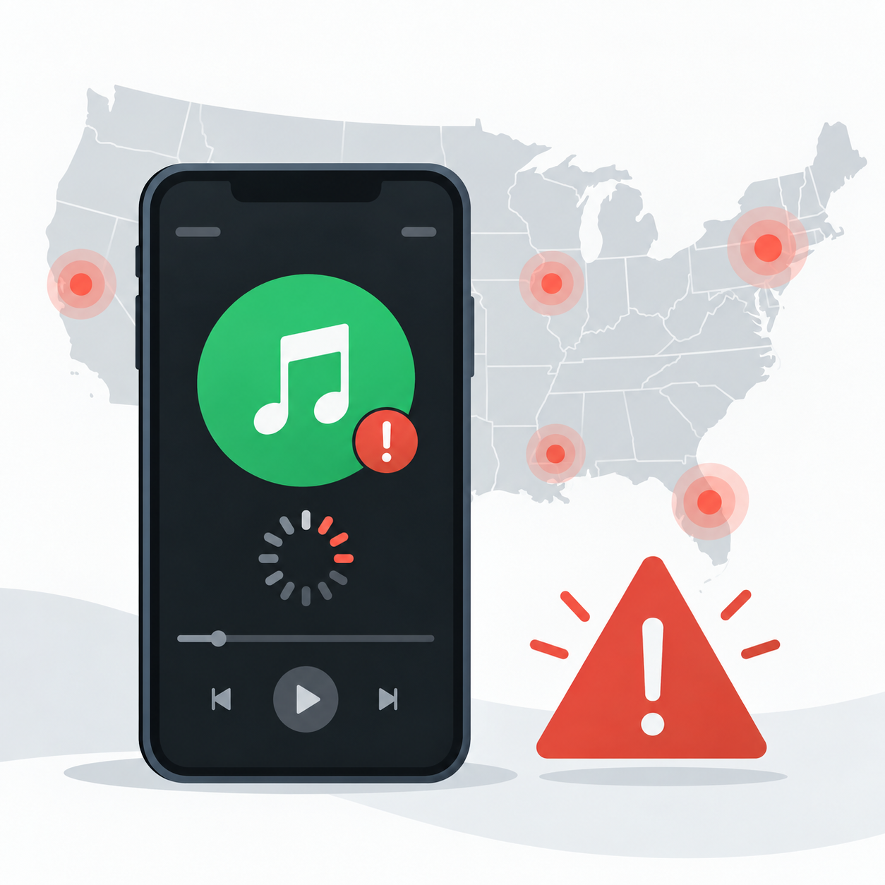 Spotify在美国短暂中断，逾1.5万用户报告故障