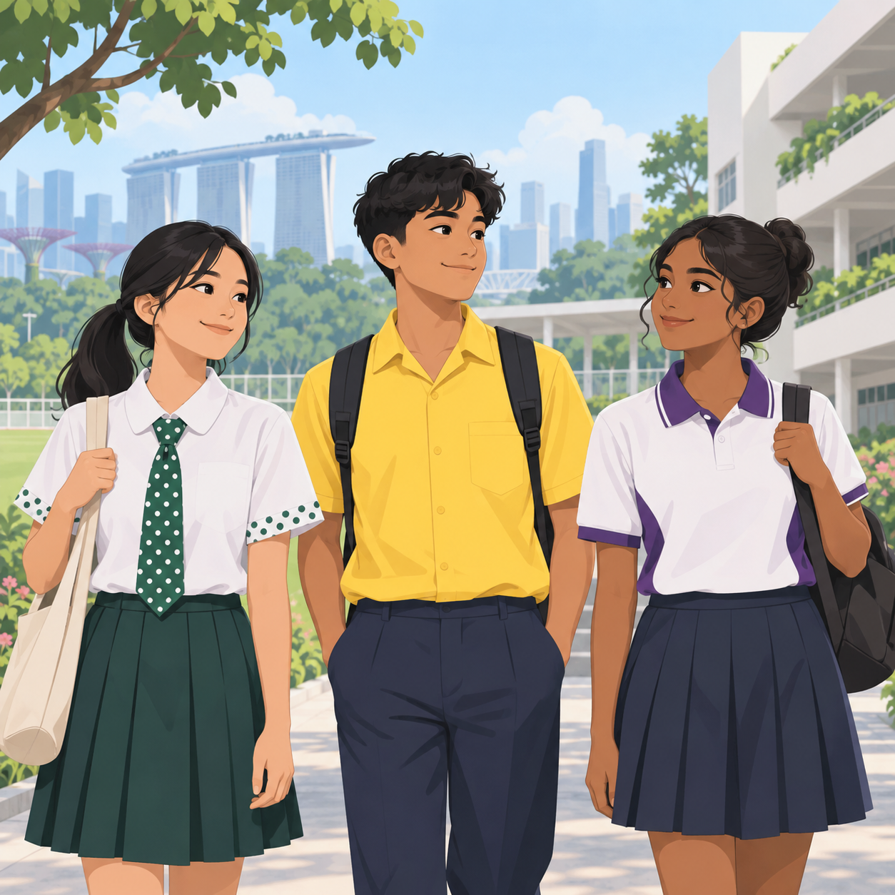 新加坡校服：相似外表下的独特身份