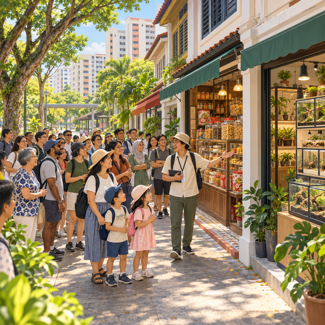 义顺中首场邻里之旅开跑，27人探访特色商店