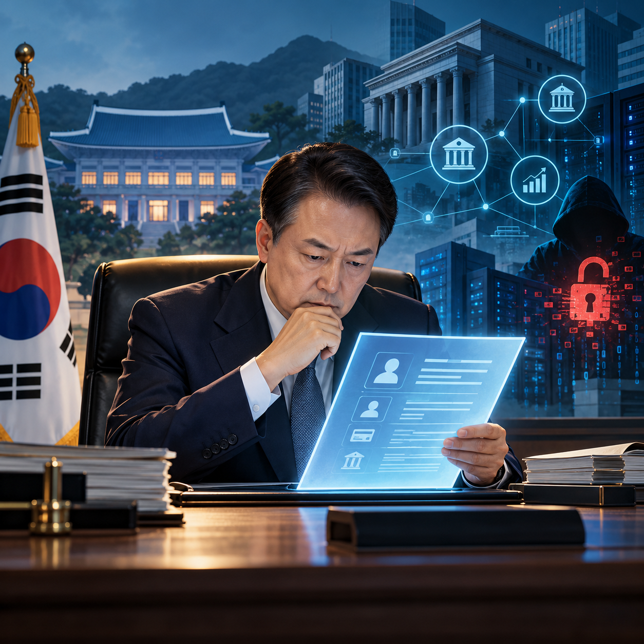 韩国总统下令调查金融业数据泄露事件