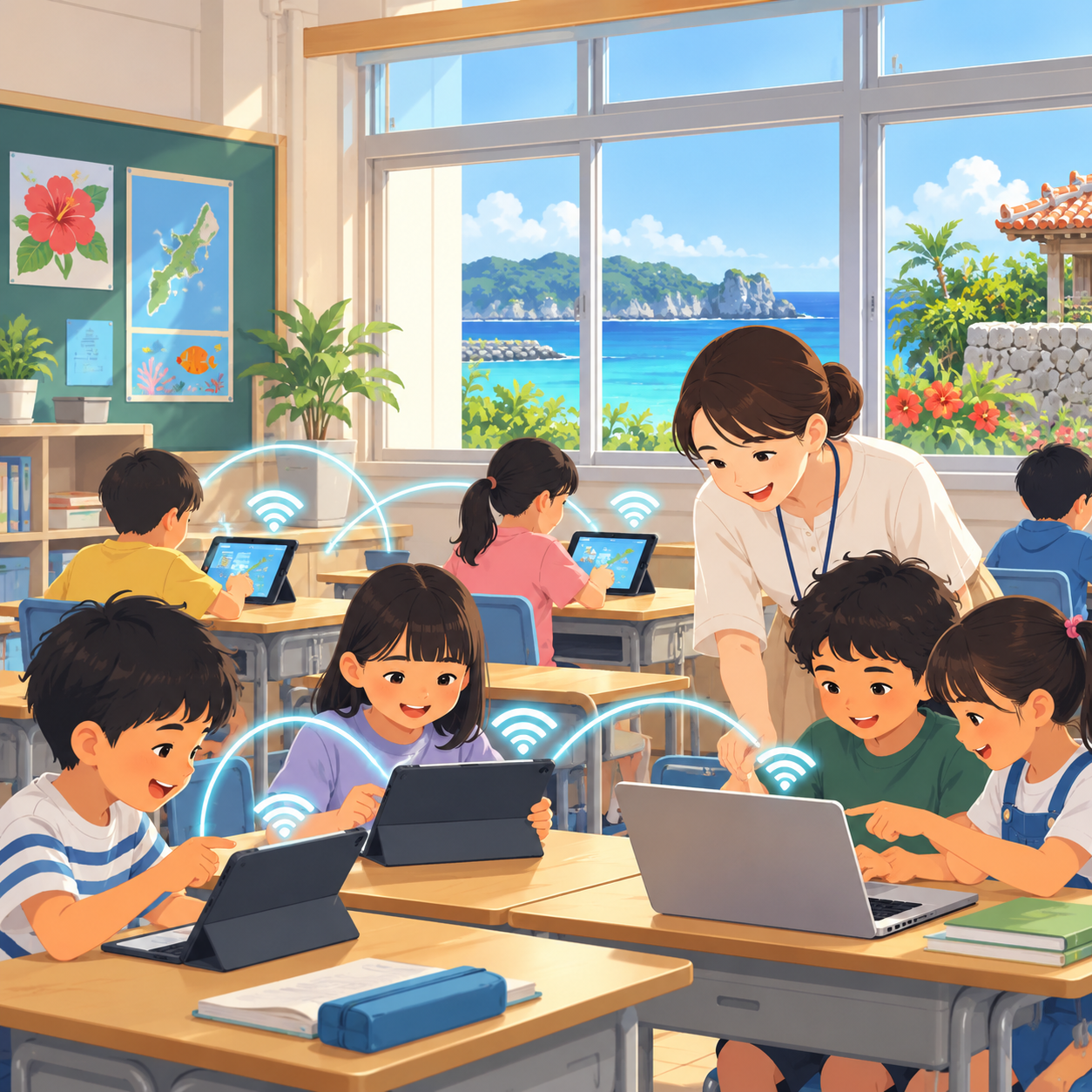 冲绳市24所学校部署Wi-Fi 7网络，支持数字化教学