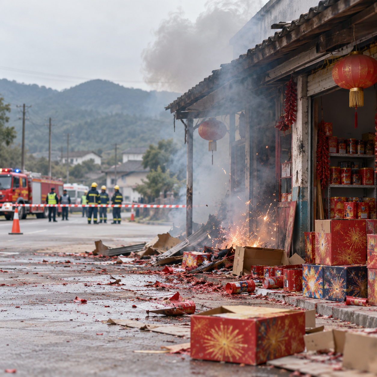 湖北宜城烟花店爆燃致12人死亡 调查报告称顾客违规试放引发事故