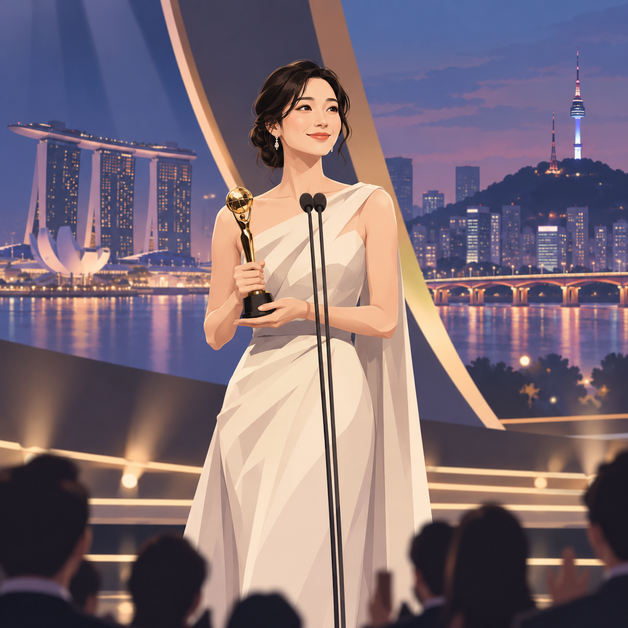 马䲰娗获选“新加坡杰出亚洲之星”，与Jisoo、杨洋同榜