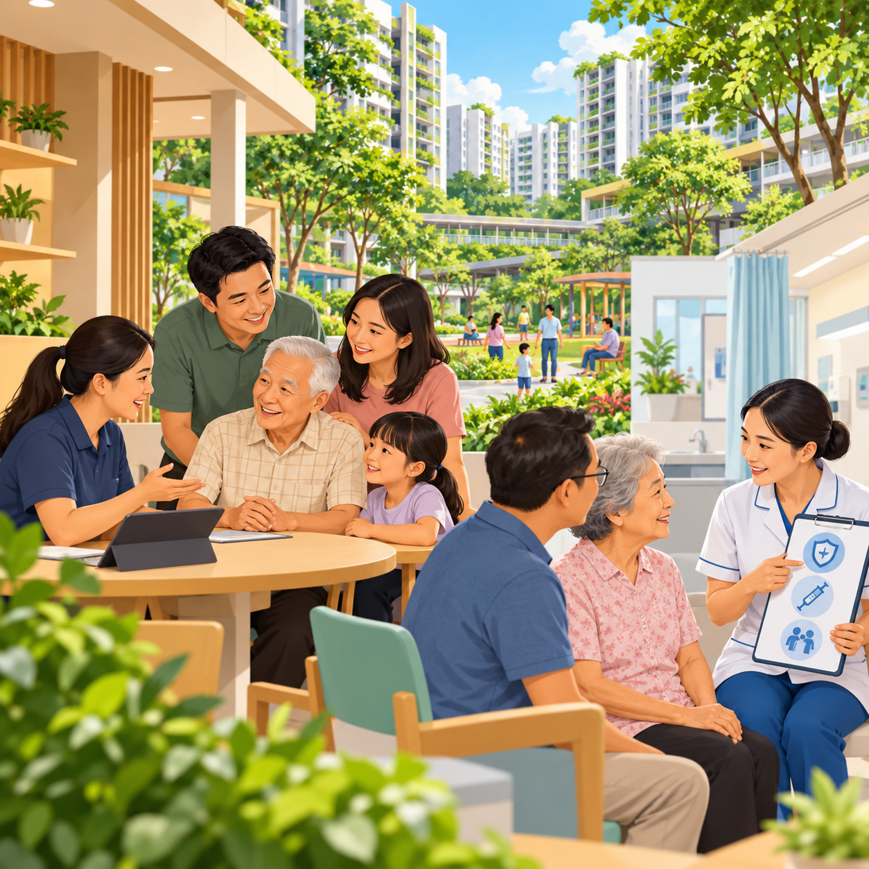 Tengah将于2027年迎来首家家庭服务中心，宏茂桥预防保健中心启用