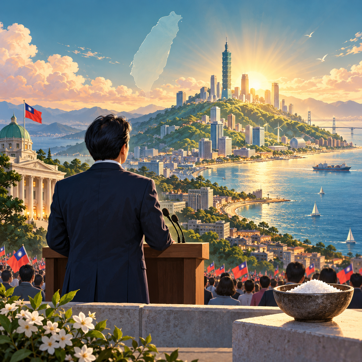 赖清德双十演说引用《圣经》称要打造“山巅之城”