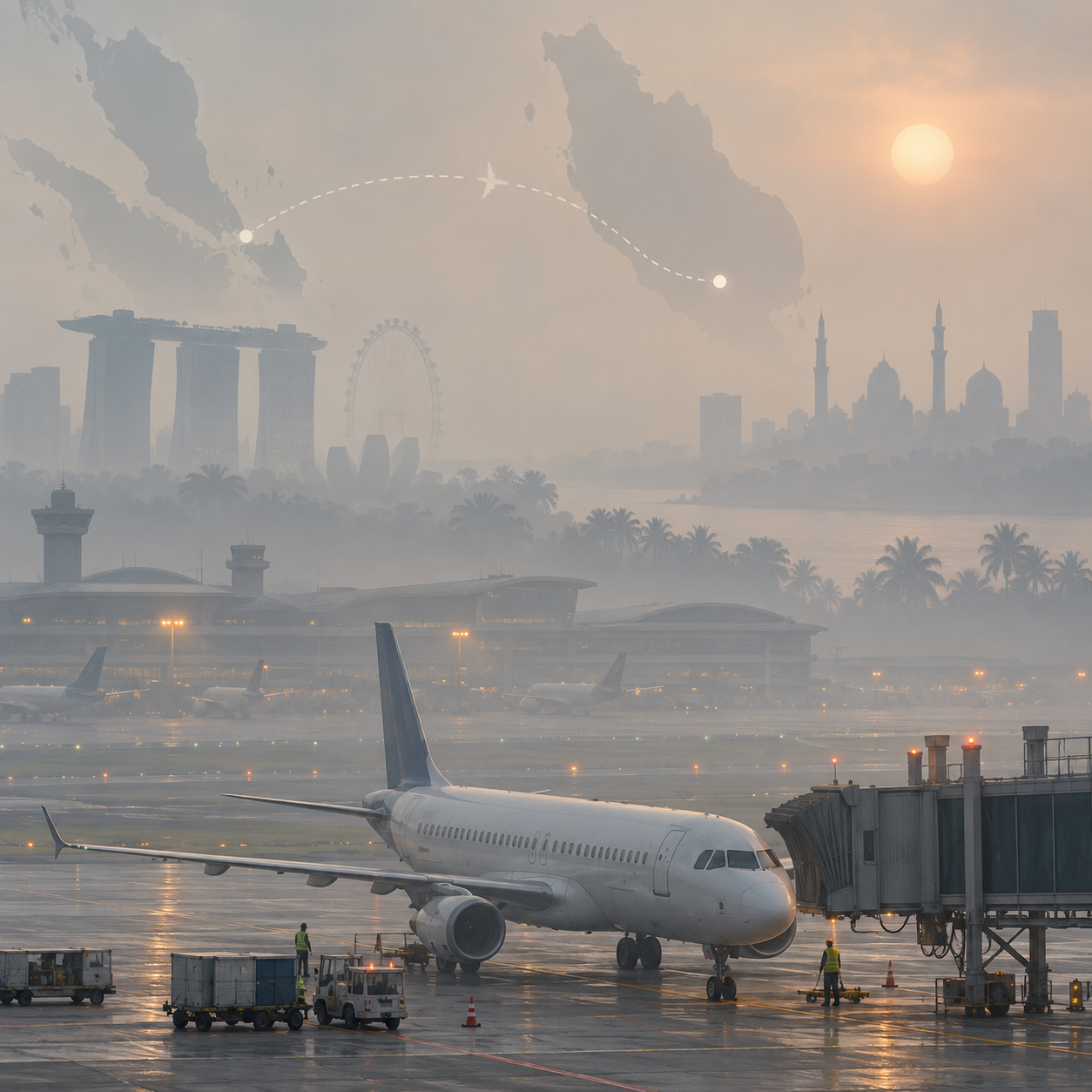 霾害影响航班　萤火虫航空取消实里达往返梳邦航班