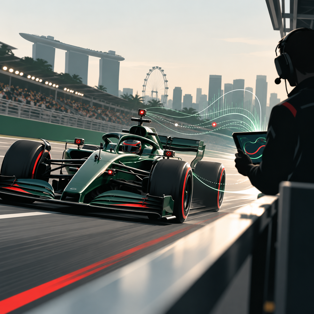 F1车队借助传感器、摄像头和人工智能实时决策