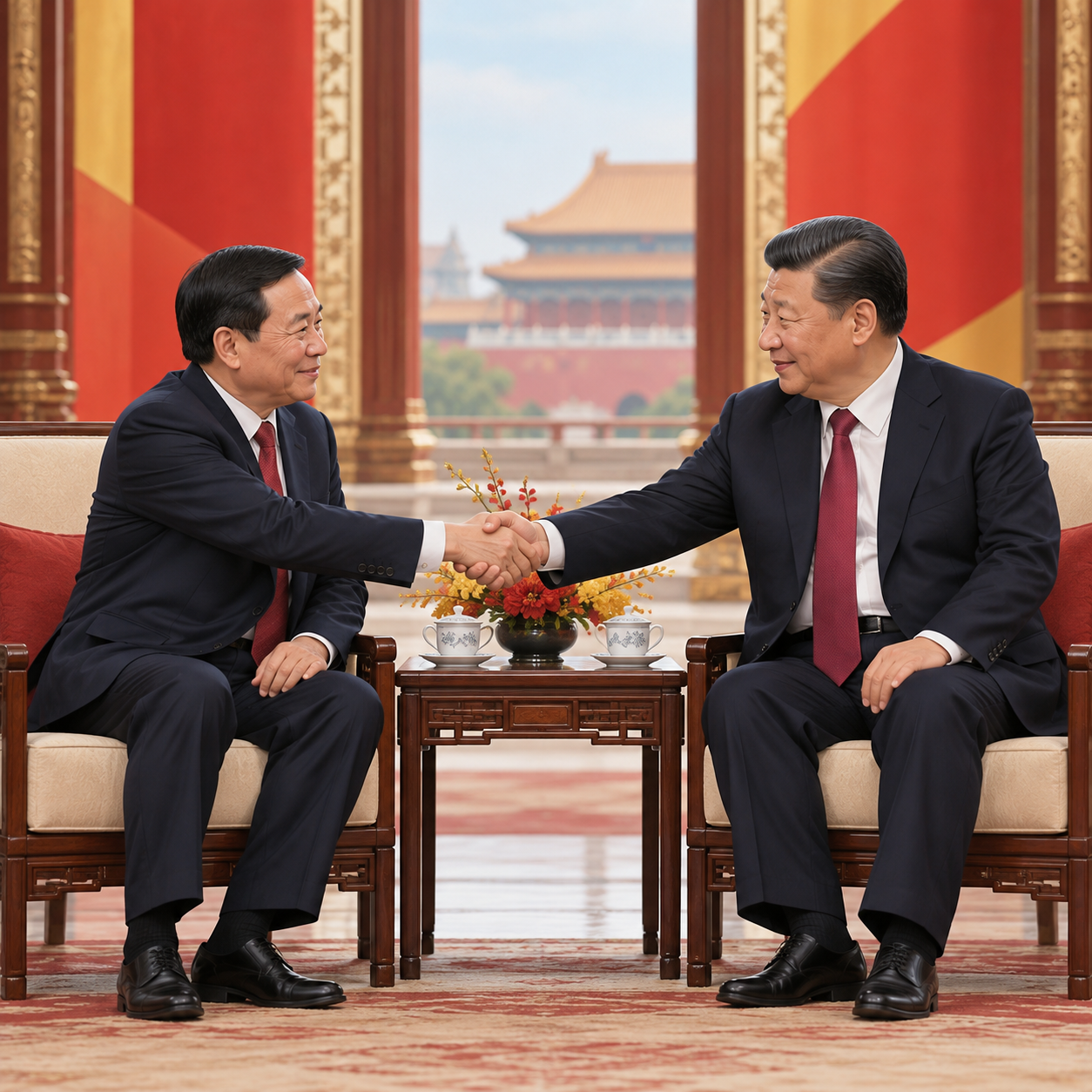 王沪宁会见越南国会主席陈青敏