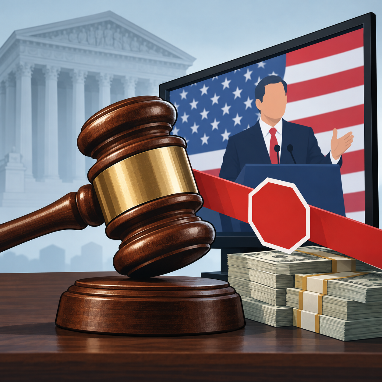 美国法官叫停纳税人资金投放的特朗普宣传广告