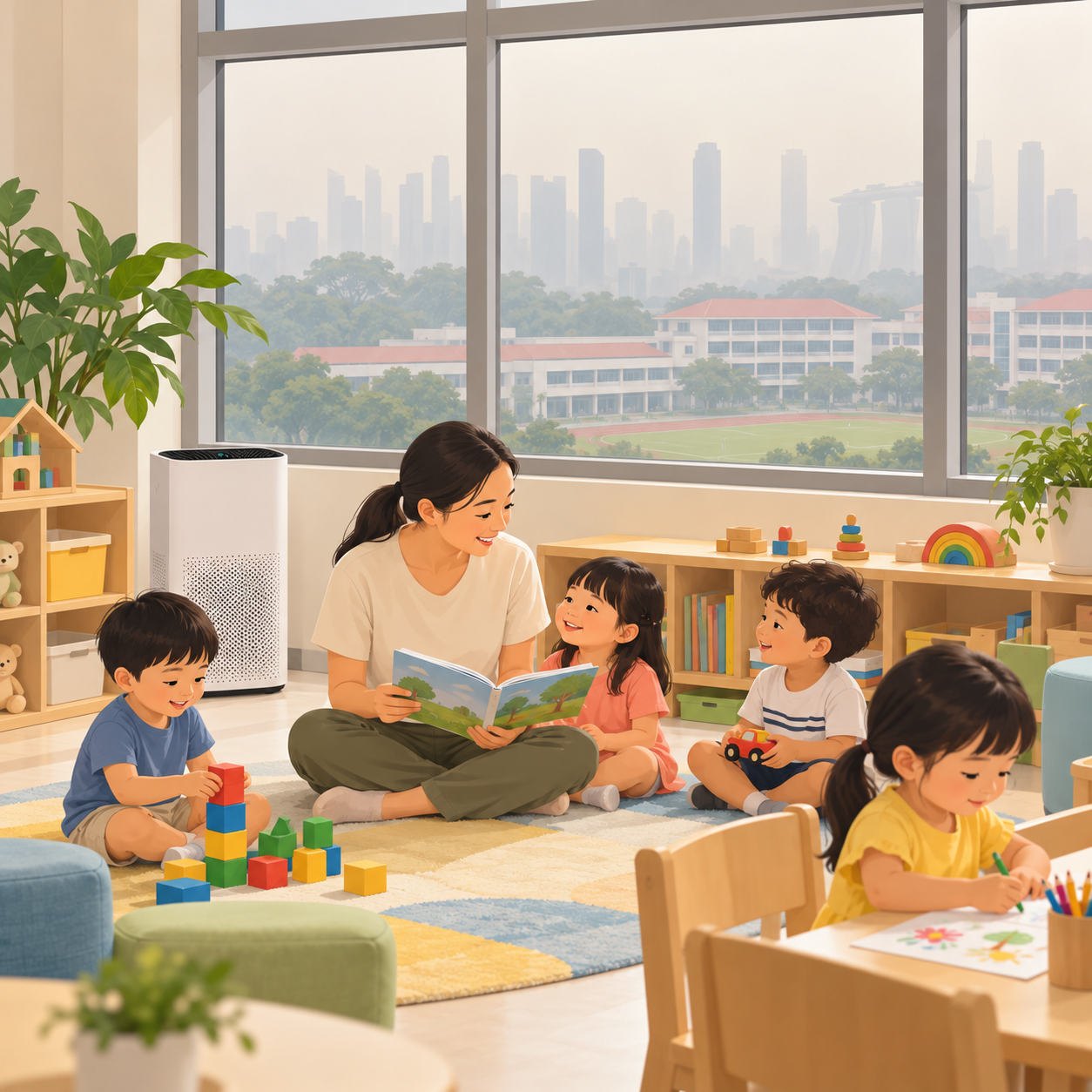 教育部：烟霾期间即使学校停课，学生托管中心和幼儿园托管中心仍开放