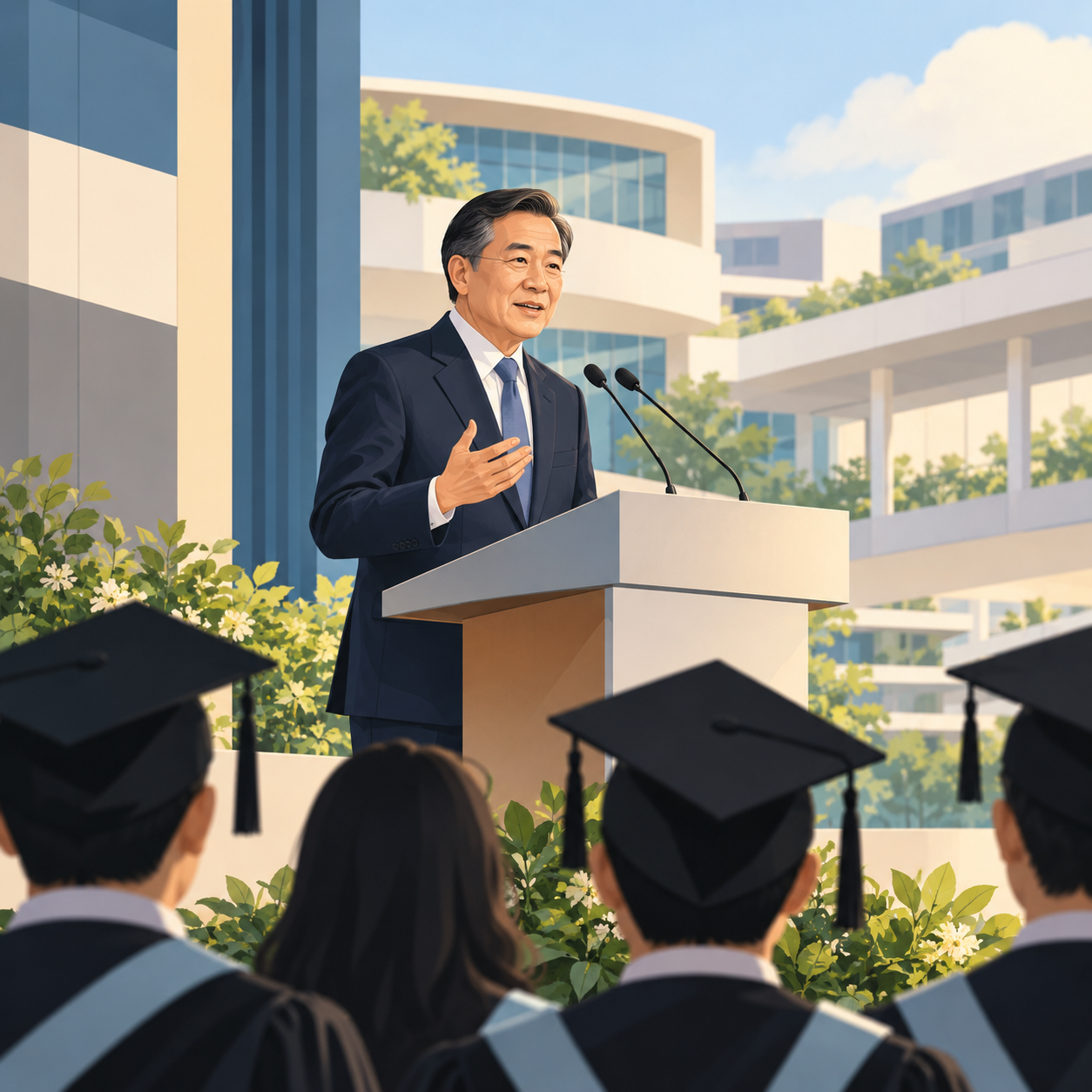 黄志明出席新加坡理工大学2026年毕业典礼并发表演讲