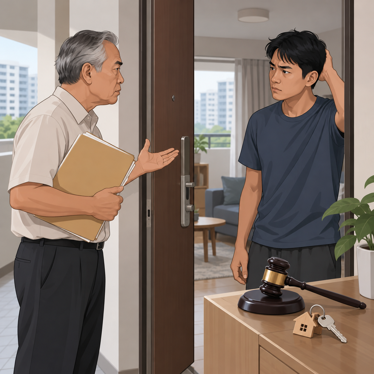 男子被指利用空壳公司租房欠租，年长房东提起诉讼
