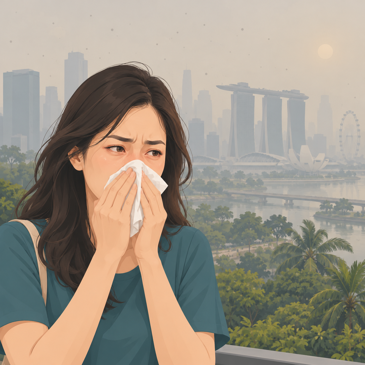 调查显示过半鼻炎患者称烟霾加重症状
