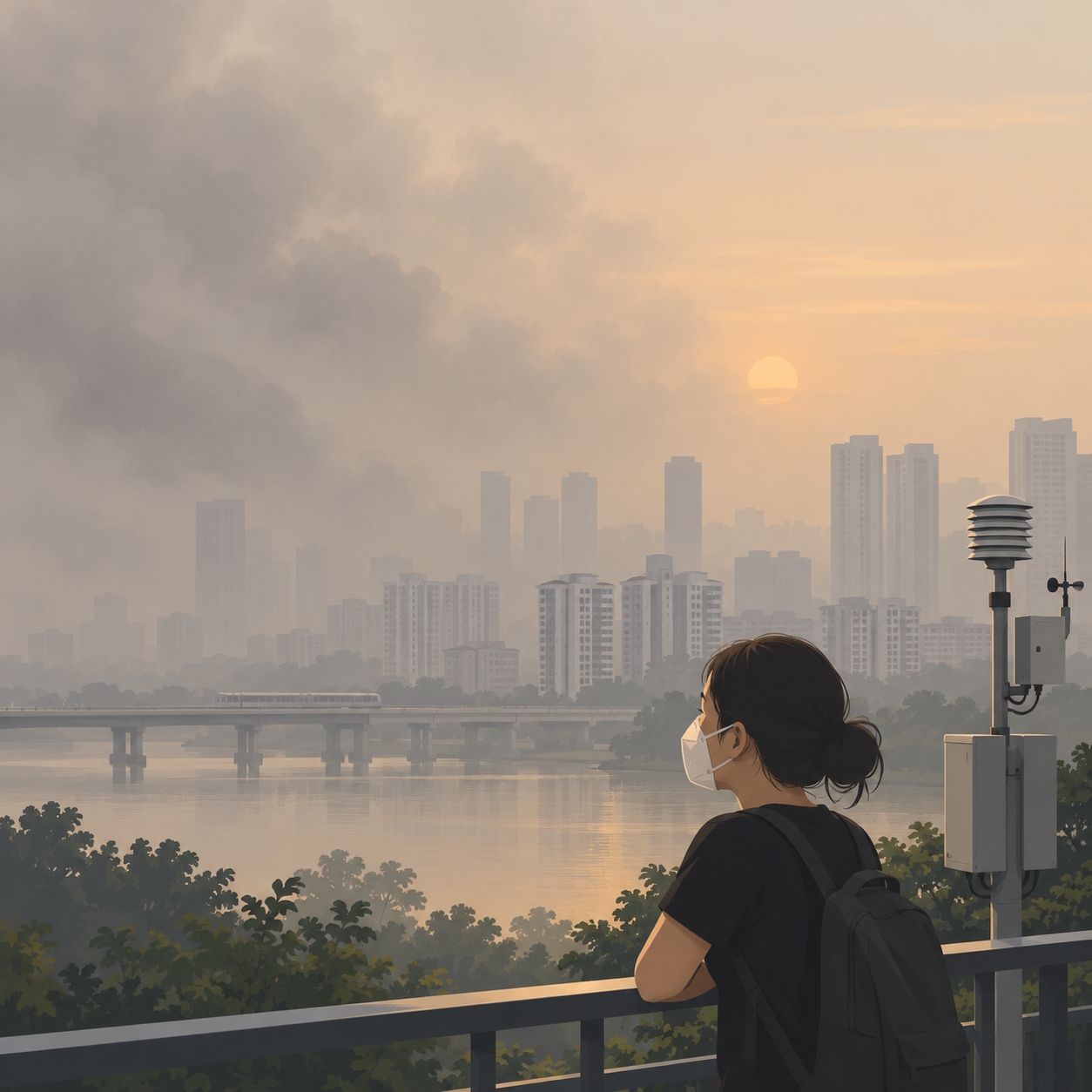 西部烟霾尤其严重，一小时PM2.5浓度达288微克