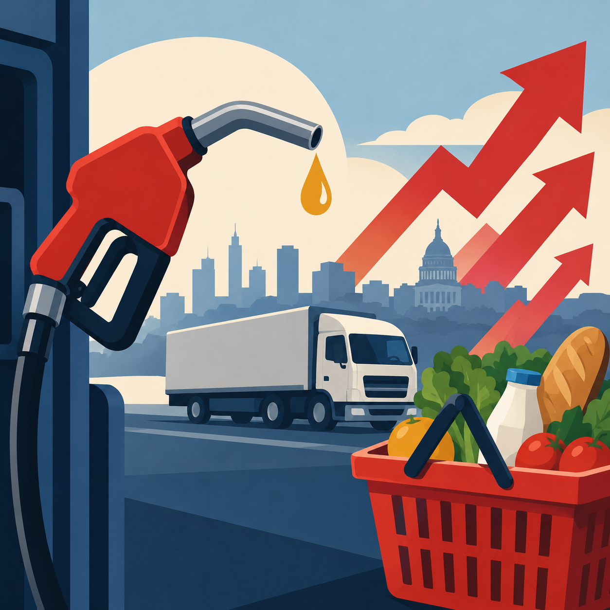 燃油成本上涨加剧美国物价压力