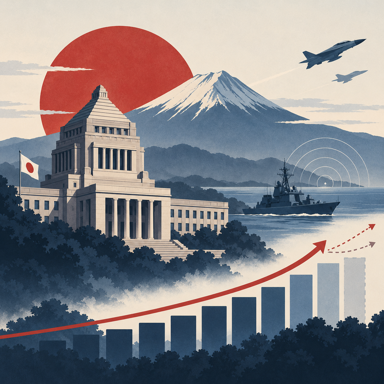 日本拟增加安全领域支出，避免承诺军费占GDP 3.5%