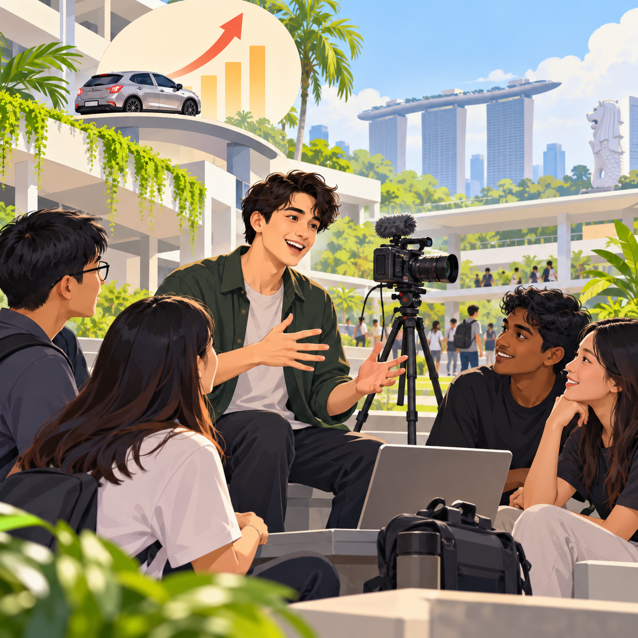 “情绪伤害”喜剧创作者Steven He到访新加坡工艺教育学院