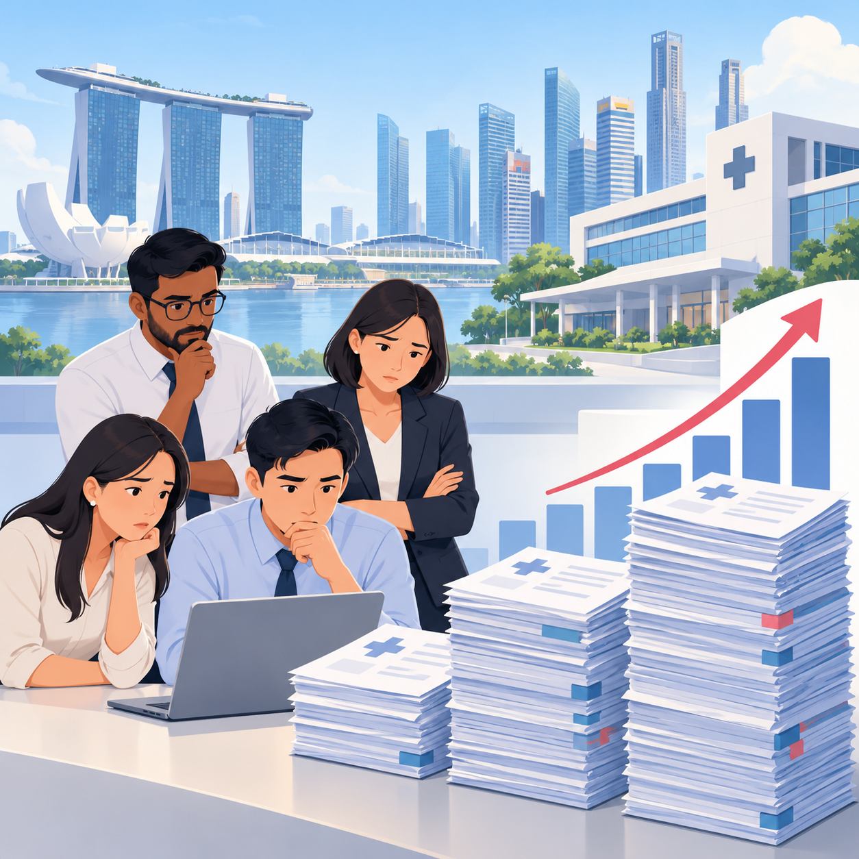 新加坡企业团体医疗保险保费年涨15%至20%