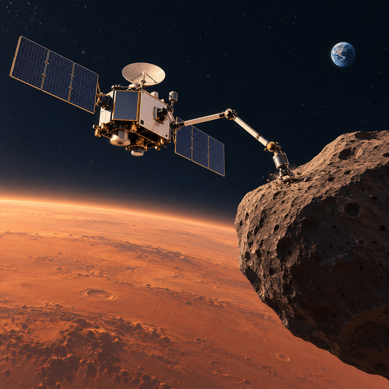 日本将启动火星卫星往返探测任务
