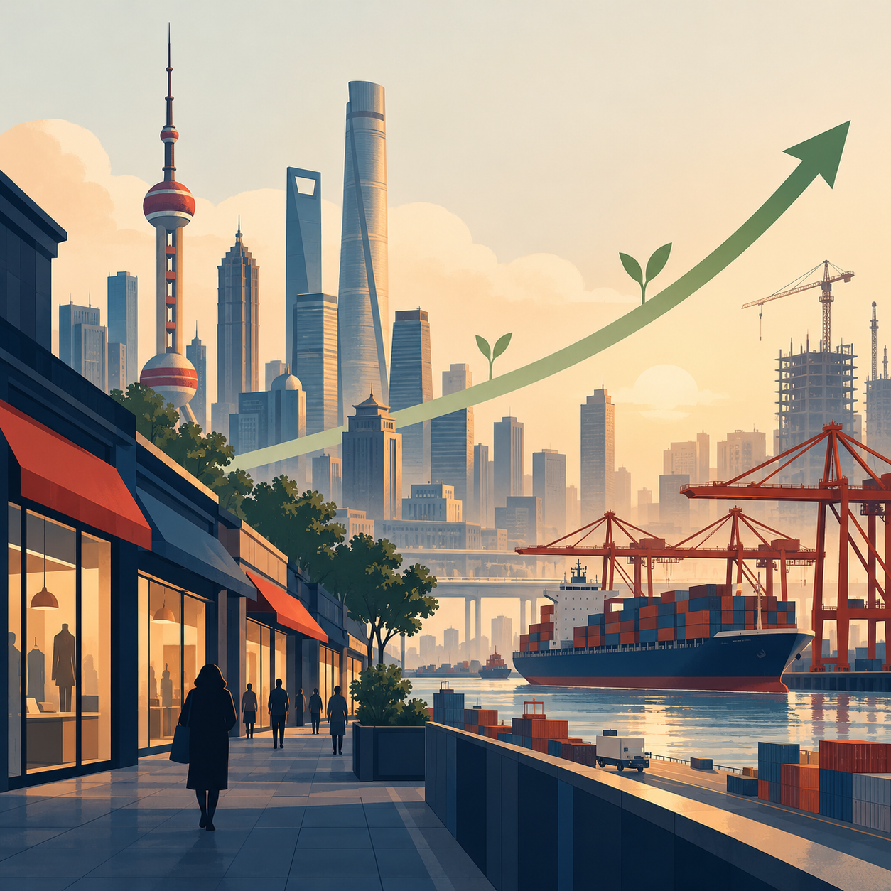 中国三季度经济增长回升至4.5%，高于预期