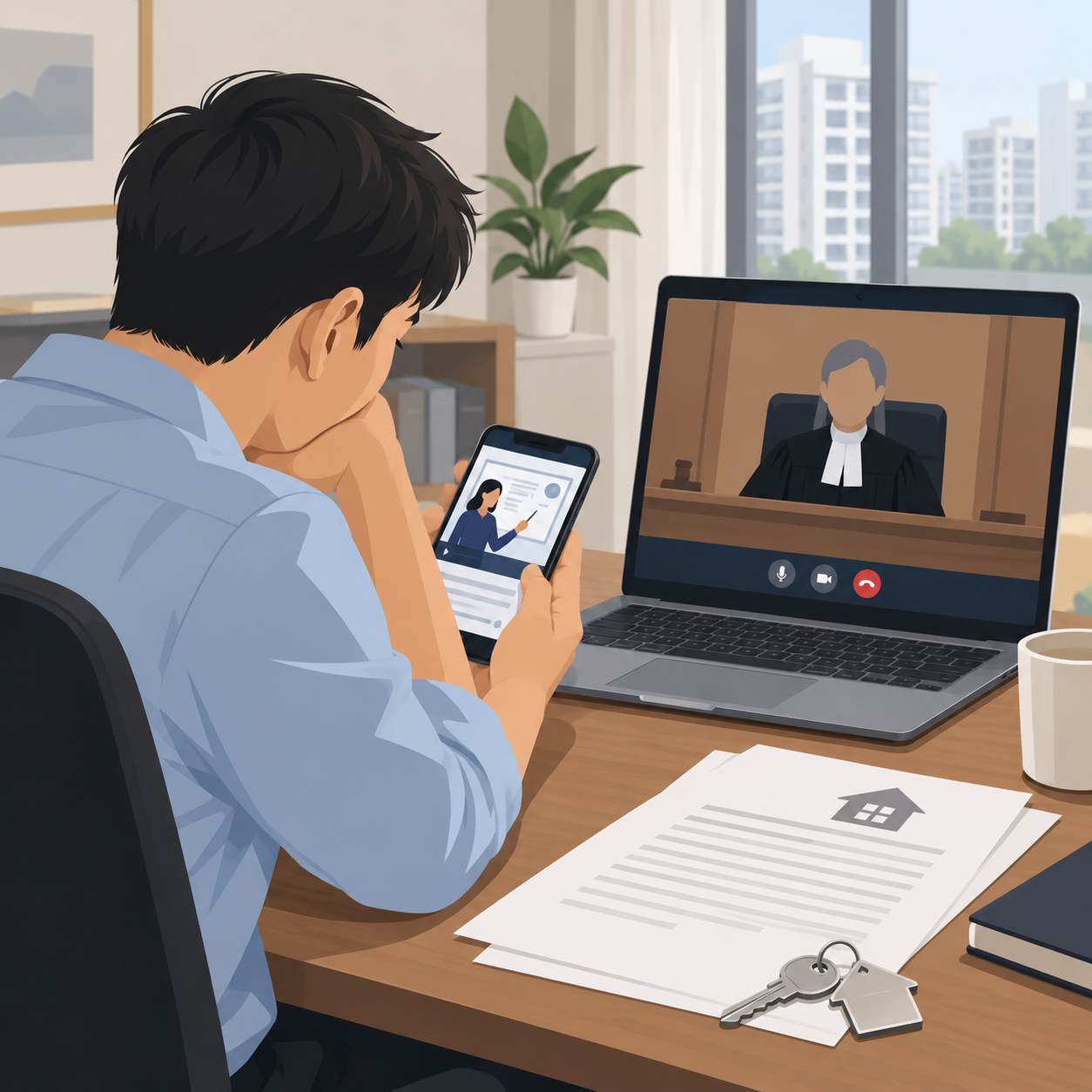 房东线上庭审时上网课 被判支付200元诉讼费
