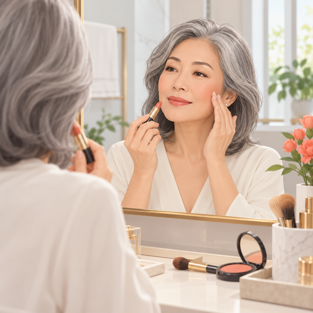 灰发改变妆容观感？化妆师建议调整细节提亮气色