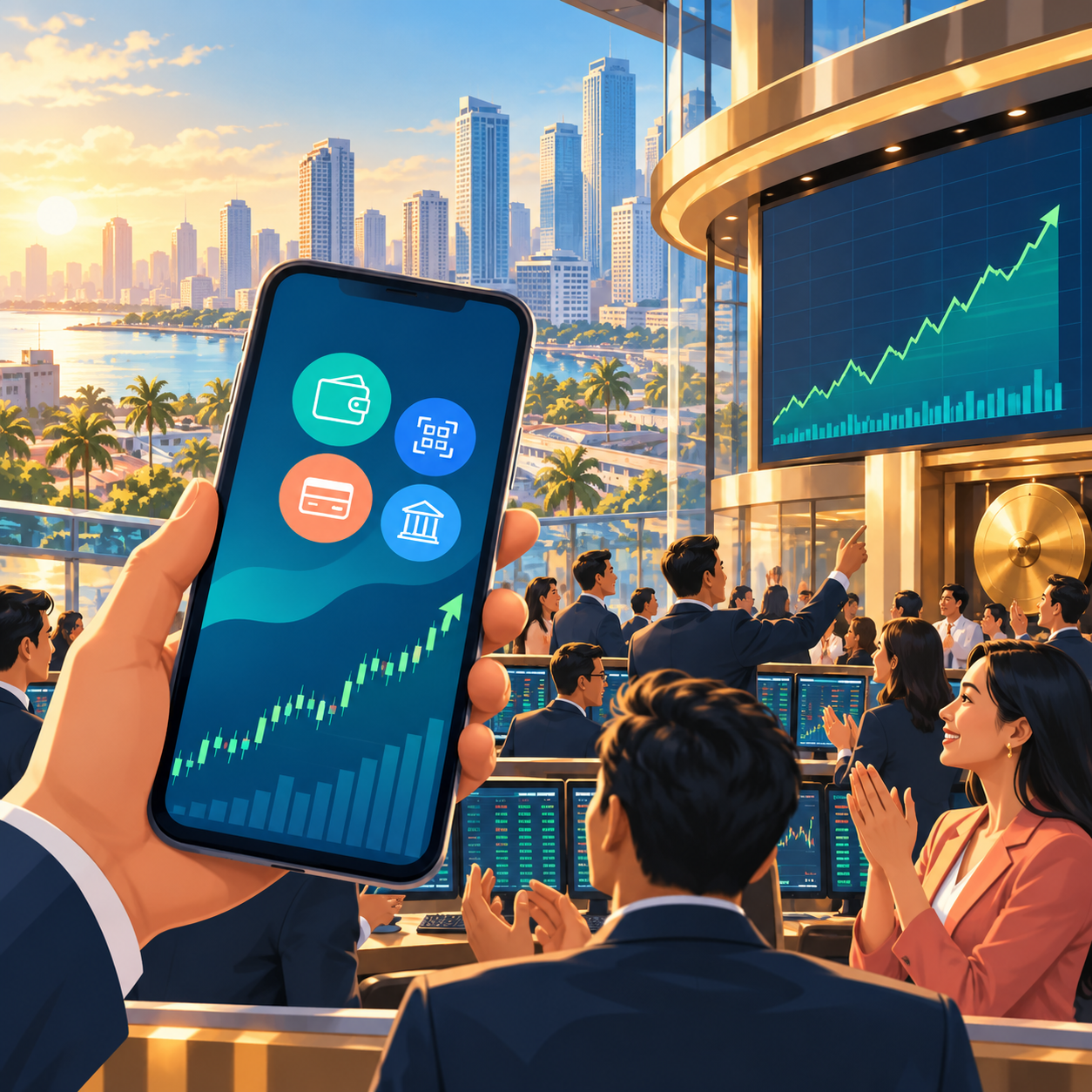 GCash母公司Mynt上市首日早盘上涨2.1%