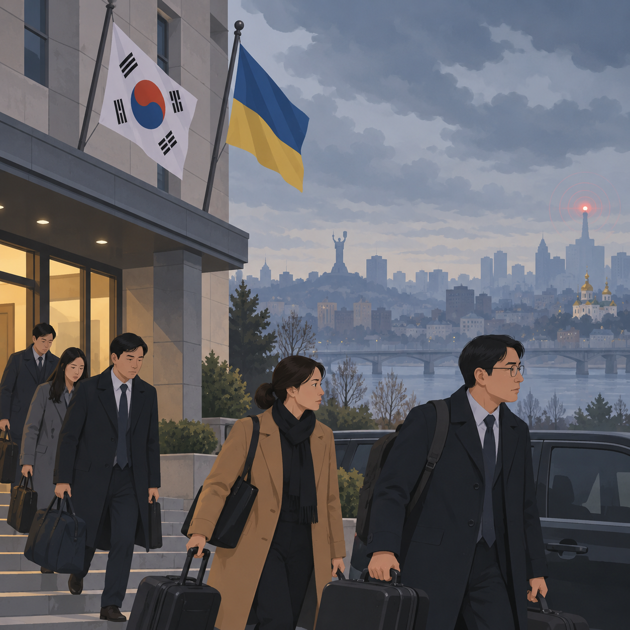 韩国进一步撤回驻乌克兰使馆部分工作人员